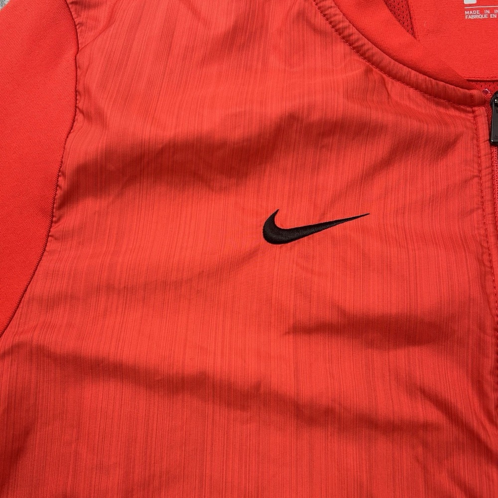 NIKE Ohio State Buckeyes Full Zip Jacket Mens Large‎ Red Windbreaker Block O - Picture 5 of 16